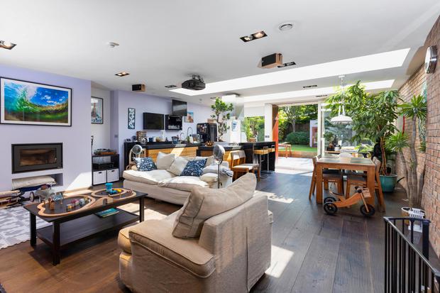 Another view of the open-plan living area overlooking the garden