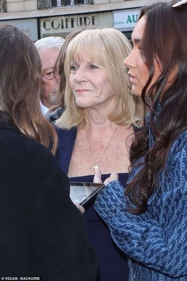 Looking good: Former Spice Girl Victoria's mother went for a minimal look with her makeup, opting for natural shades