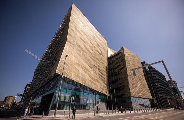 The offices of the Central Bank of Ireland in Dublin's Docklands.  Photo: Jason Alden/Bloomberg