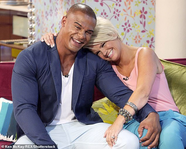 Former husband: The TV personality, 42, married George in 2014 after two years of dating, before splitting a year later – with the former rugby league player dying suddenly in 2019 after eating 