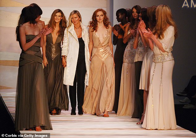 Amanda Wakeley show at London Fashion Week at The Natural History Museum in London. Sixteen months ago, her luxury fashion label, into which she’d ploughed the best part of her adult life and was, she concedes, a child of sorts, collapsed into administration