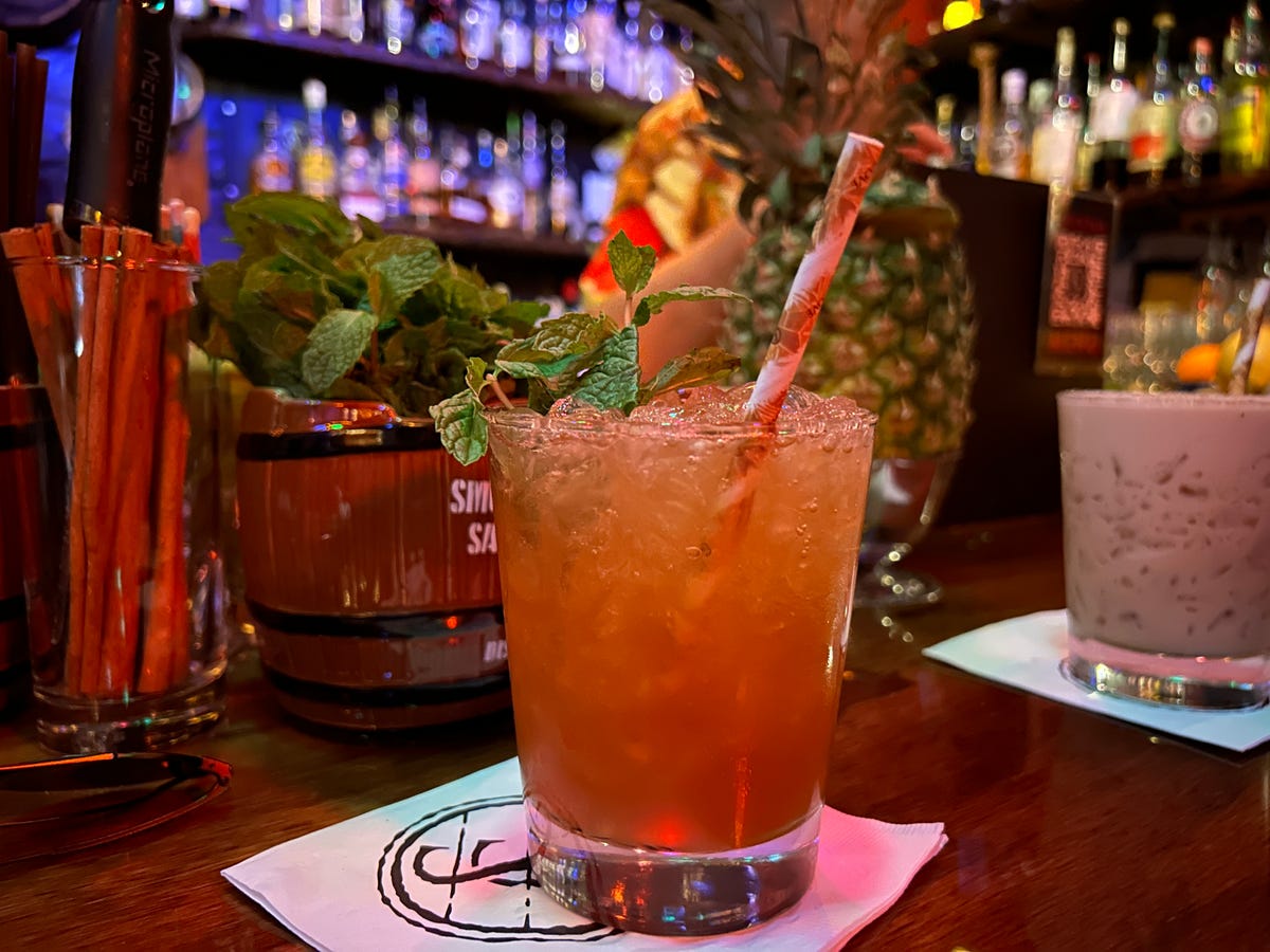 A navy grog drink