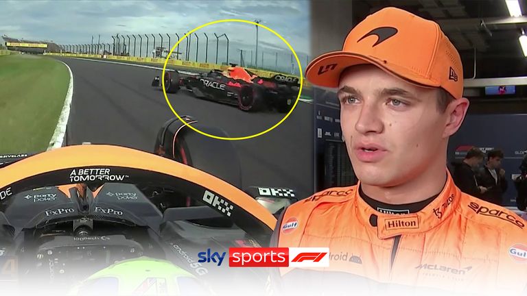Lando Norris de McLaren a blâmé le pilote Red Bull Max Verstappen pour avoir presque causé une collision avec lui lors du troisième trimestre à Suzuka