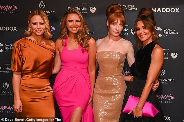 Kind: The stars granted their friend's dying wish by hosting an event to raise money for a study by Sarah's oncologist to find out why so many young women are dying of breast cancer.