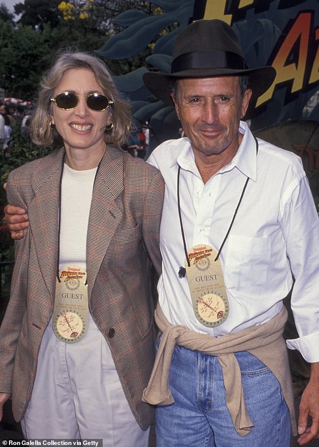 Fields and his wife attend the grand opening of Indiana Jones Adventure In Adventureland in 1995