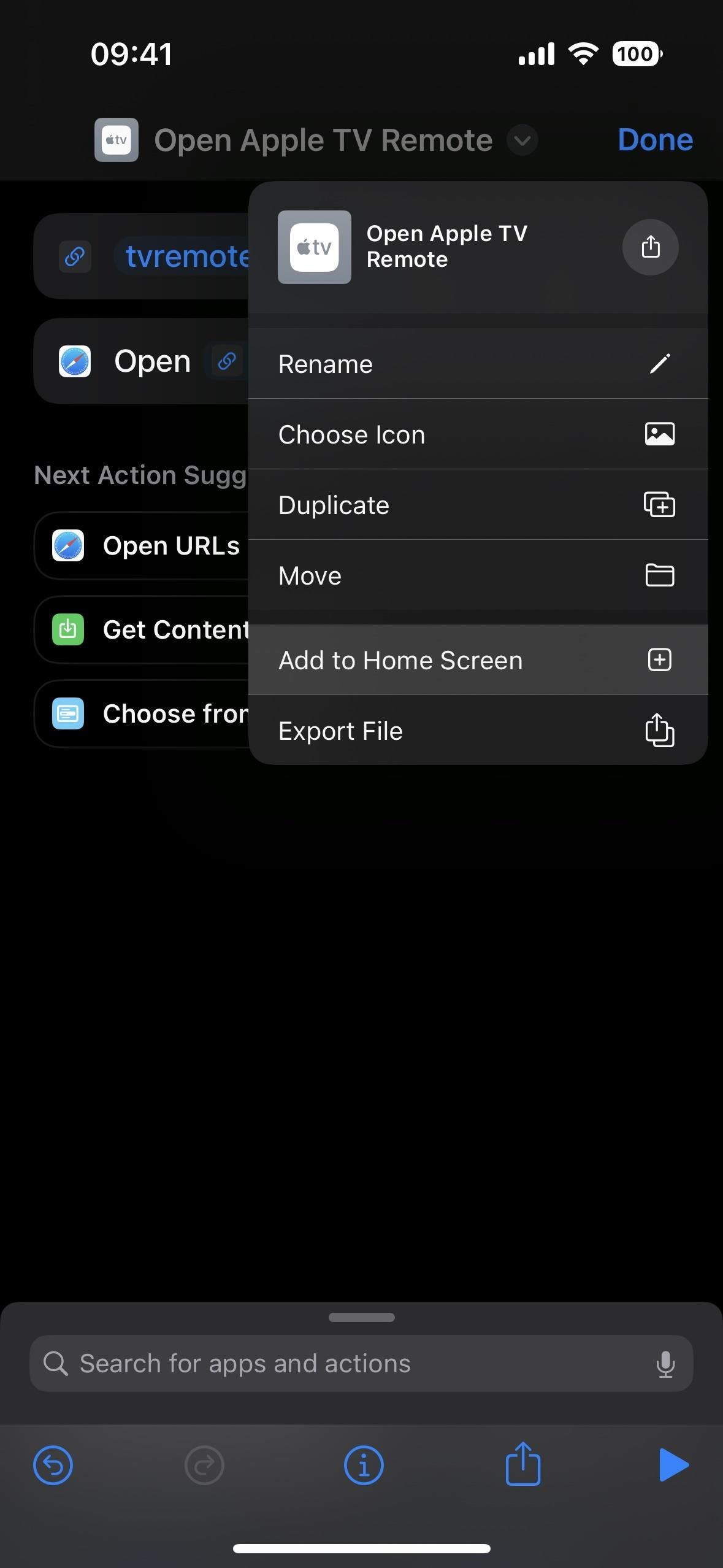 Unlock your iPhone's secret Apple TV Remote app for home screen, app library, Siri, and more.  - No control center needed